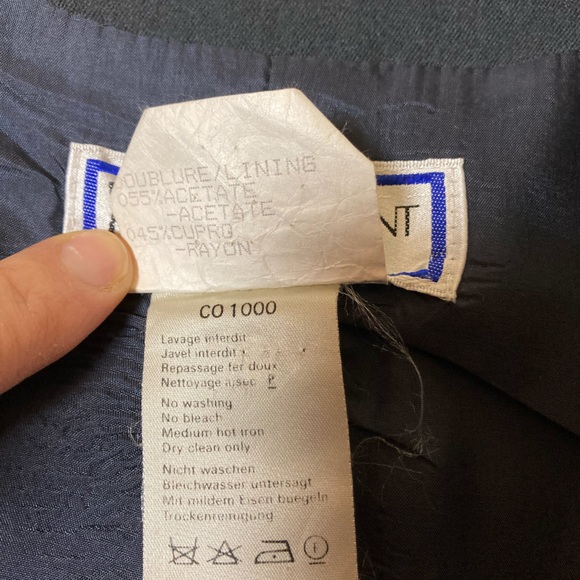 YSL Variation Rare Early 80s Military Style Wool Jacket Size 36 - Picture 9 of 16